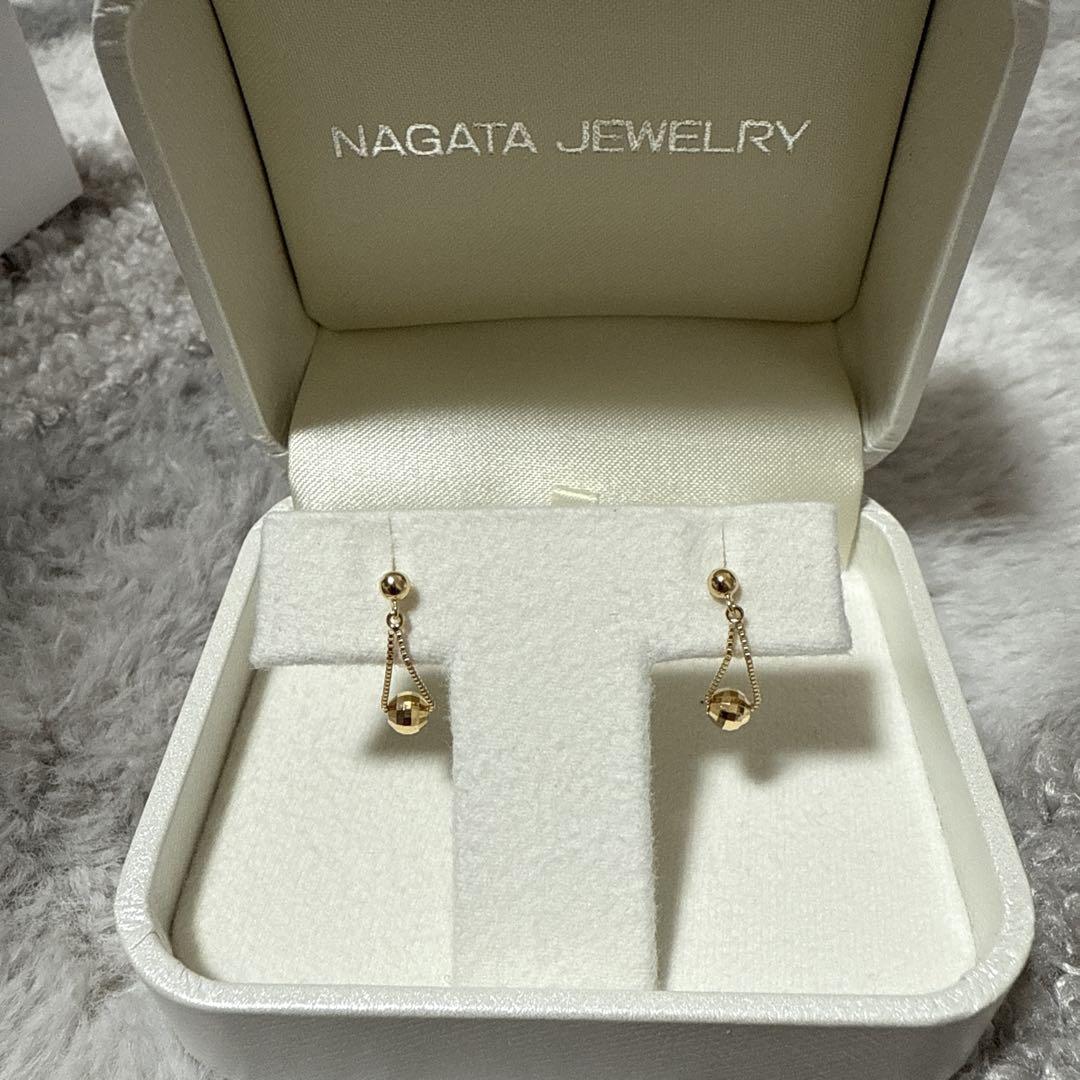 NAGATA JEWELRY ゴールドドロップピアス