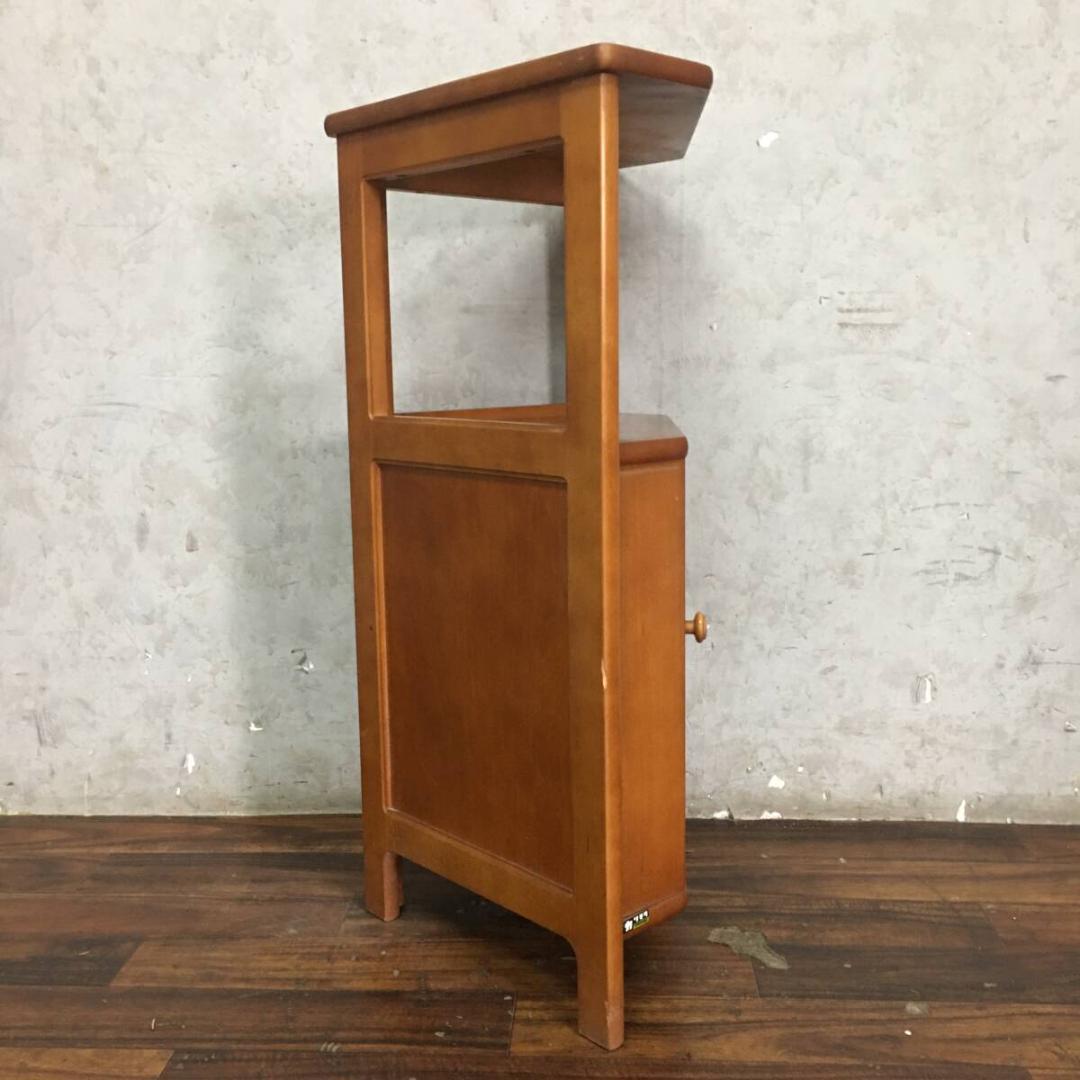 カリモク コーナーキャビネット 戸棚 収納棚 W53×D35×80Hcm 木製