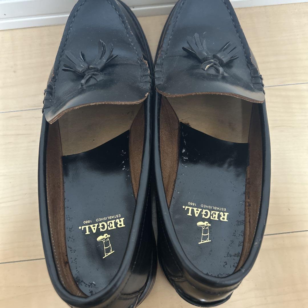 REGAL 黒 タッセルローファー