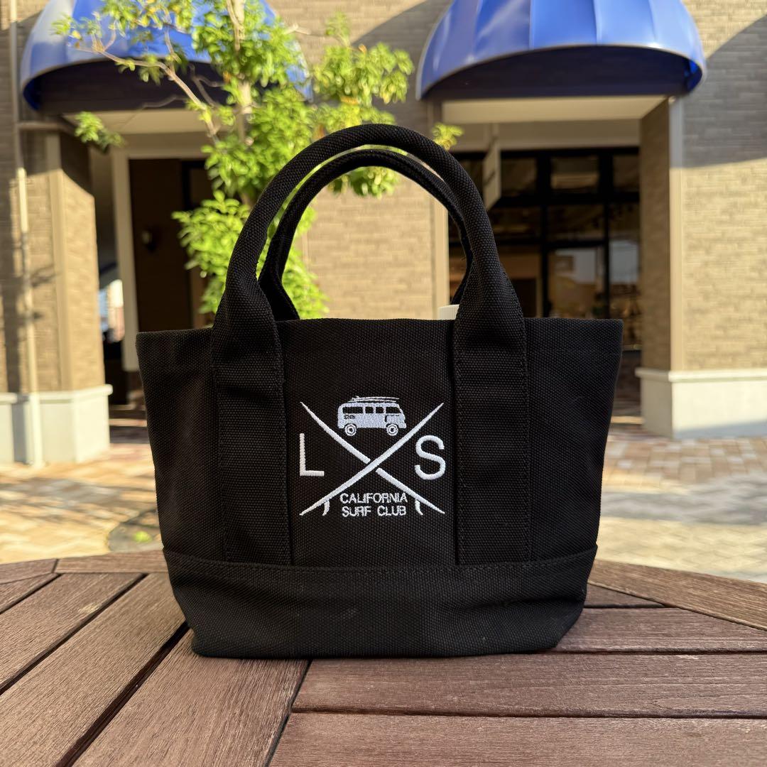 デートに♡LUSSO SURF ミニトートバッグ ブラック 送料無料
