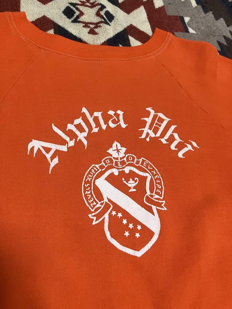 スウェット　半袖　60s 70s alpha phi フライタニティ