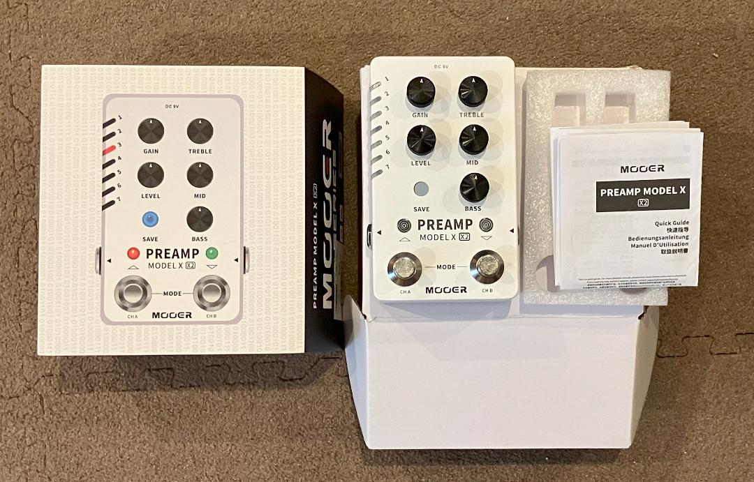 Mooer PREAMP MODEL X2 / CAB X2｜小さな筐体にフットスイッチを2つ搭載した X2 シリーズにアンプ / キャビネット シミュレーターが追加！ | ギタセレ（Guitar Selection）
