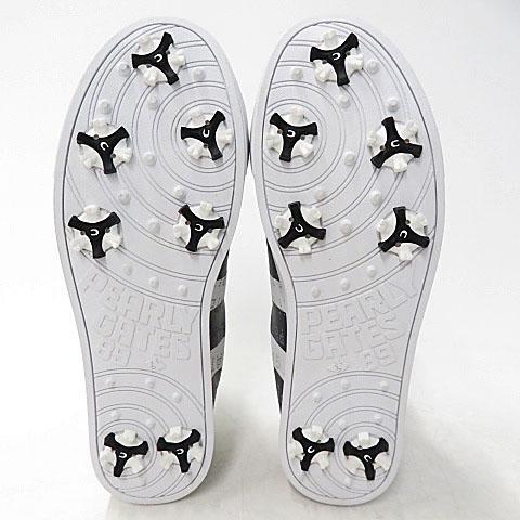 【美品】PEARLY GATES ゴルフシューズ サイズ24.5 [M6032]