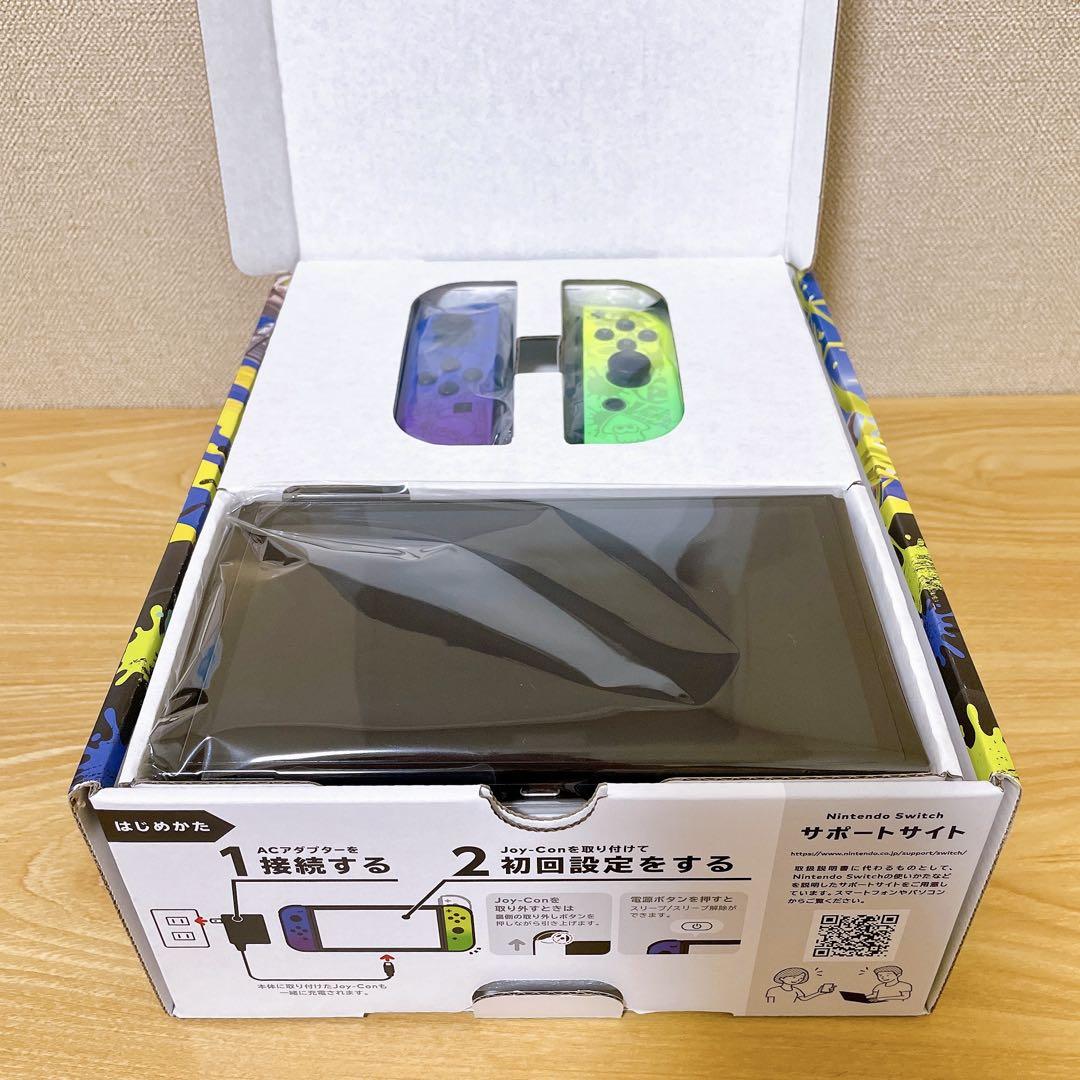 【未使用に近い】Nintendo Switch  スイッチ　本体　スプラトゥーン 未使用に近い】有機EL Nintendo Switch 本体 スプラトゥーン3