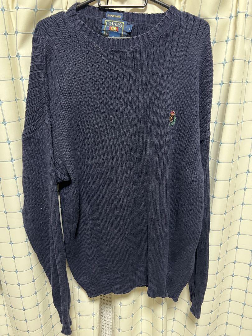 CHAPS RALPH LAUREN ネイビー セーター L