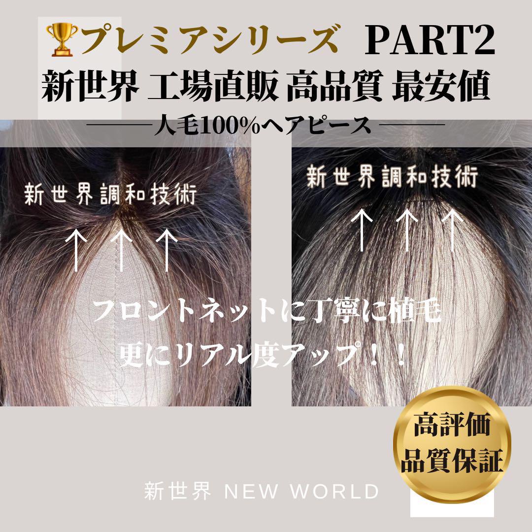 新世界ヘアピースpart②新世界ウィッグ★全高級人工頭皮14*15総手植