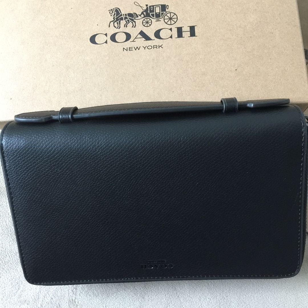 コーチ長財布 COACH財布 ダブルジップメンズセカンドバッグ F93509