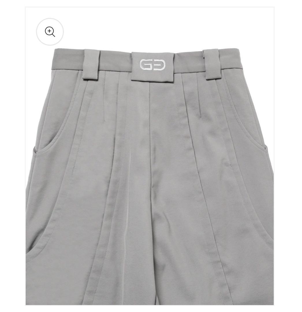 goat essence tuck wide pants グレー size2