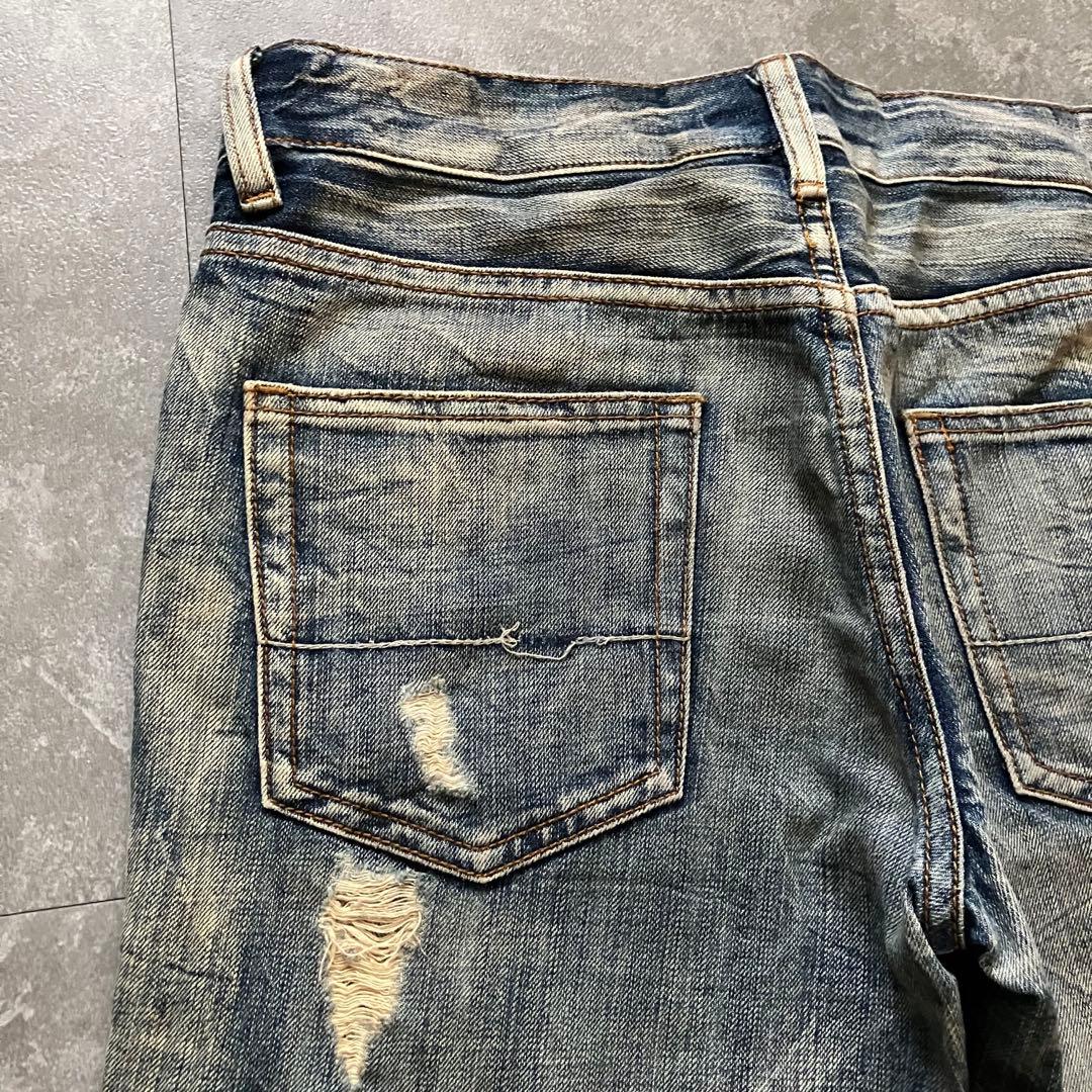 semantic design crushed flare denim Y2K