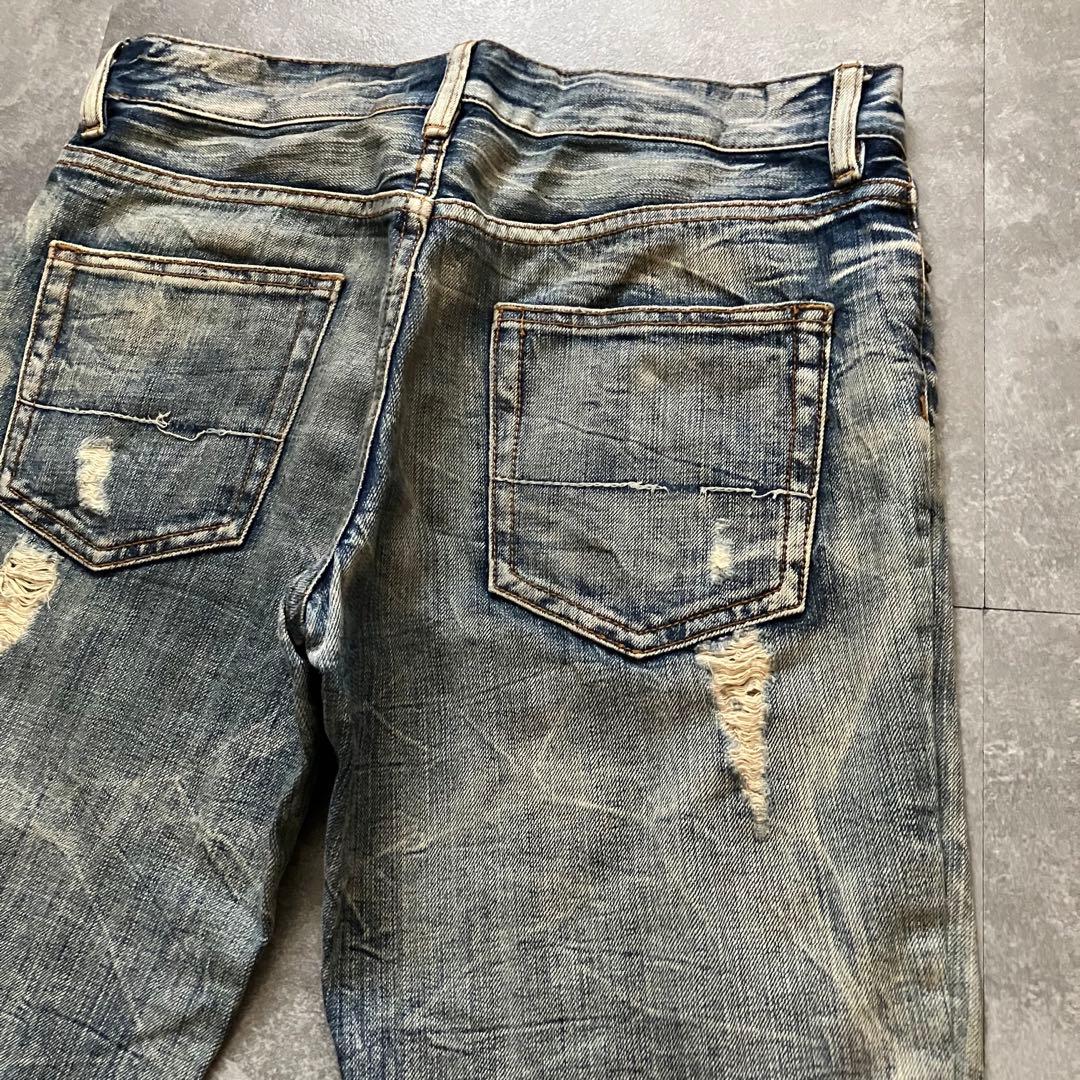 semantic design crushed flare denim Y2K