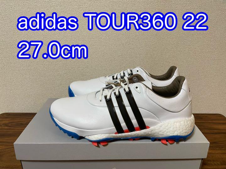 adidas TOUR360 22(ホワイト ブラック ブルー)