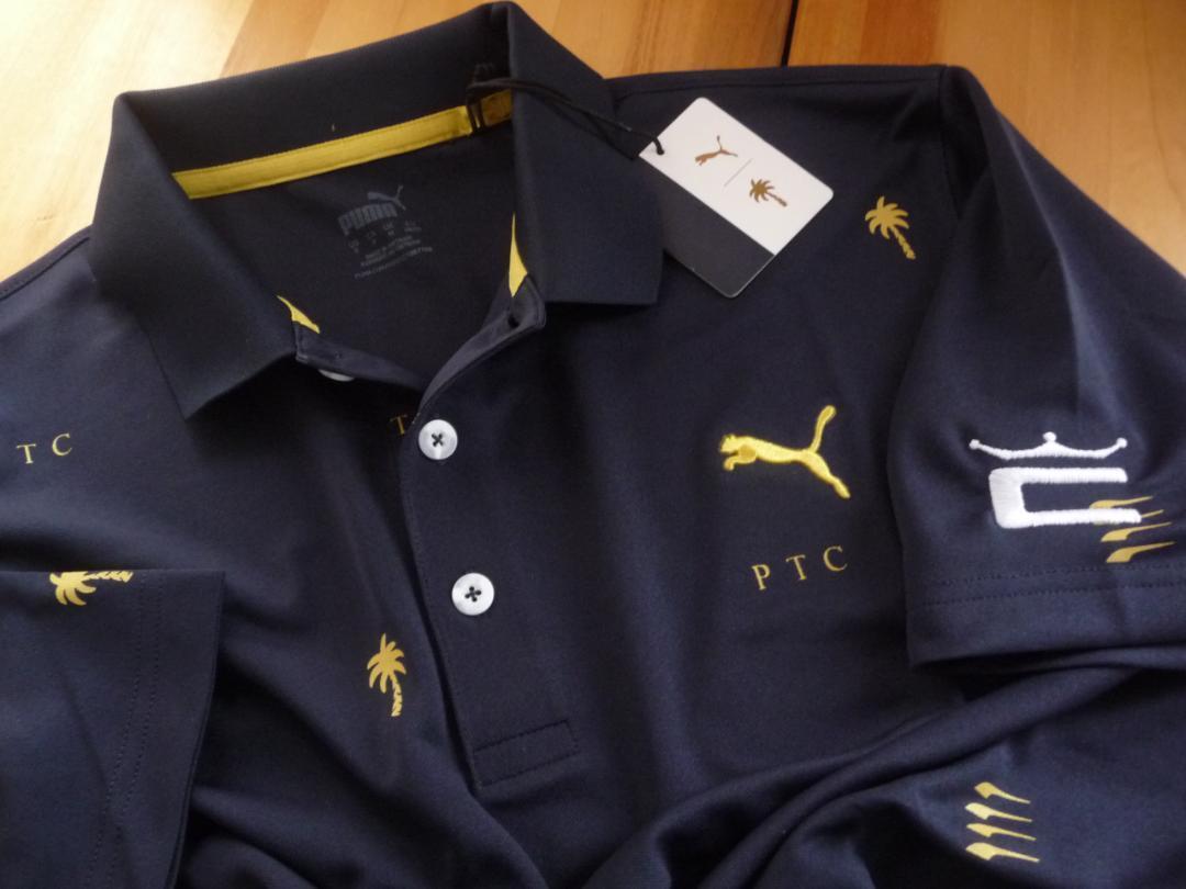 【限定品】
 USプーマ コブラ 最新特注刺繍 Editionポロ紺 PTC X 22年最新作 ウエア(男性用)