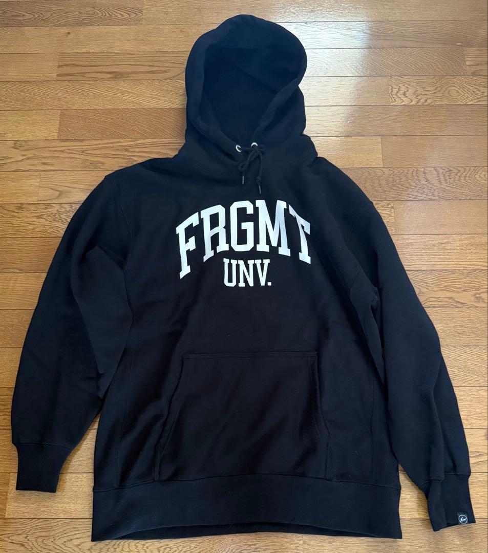 FRAGMENT UNIVERSITY パーカー XL ブラック