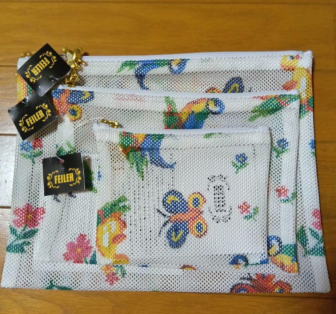 FEILER ☆メッシュポーチ 3点セット♥