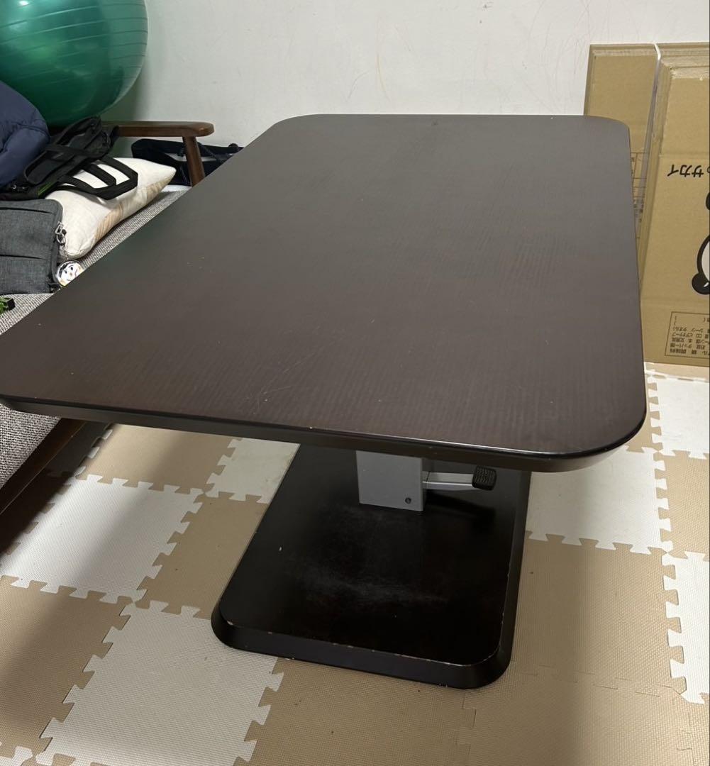 【ニトリ】昇降式ダイニングテーブル＋イス2脚セット【幅120cm】
