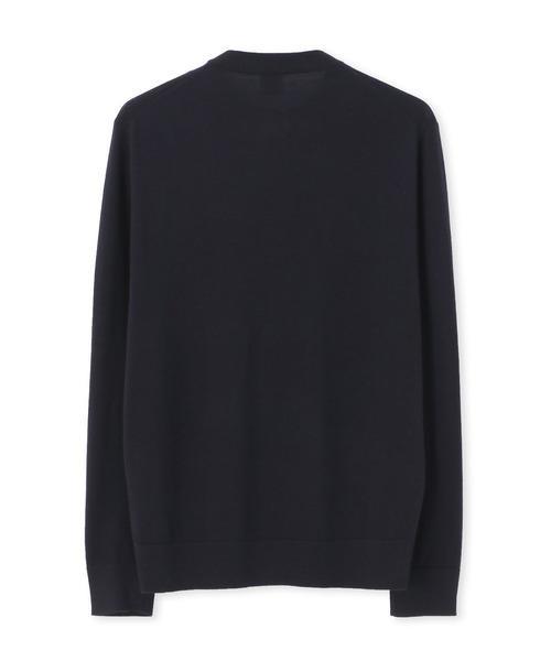 新品☆Paul Smith マルチストライプ クルーネック ニット☆黒☆L
