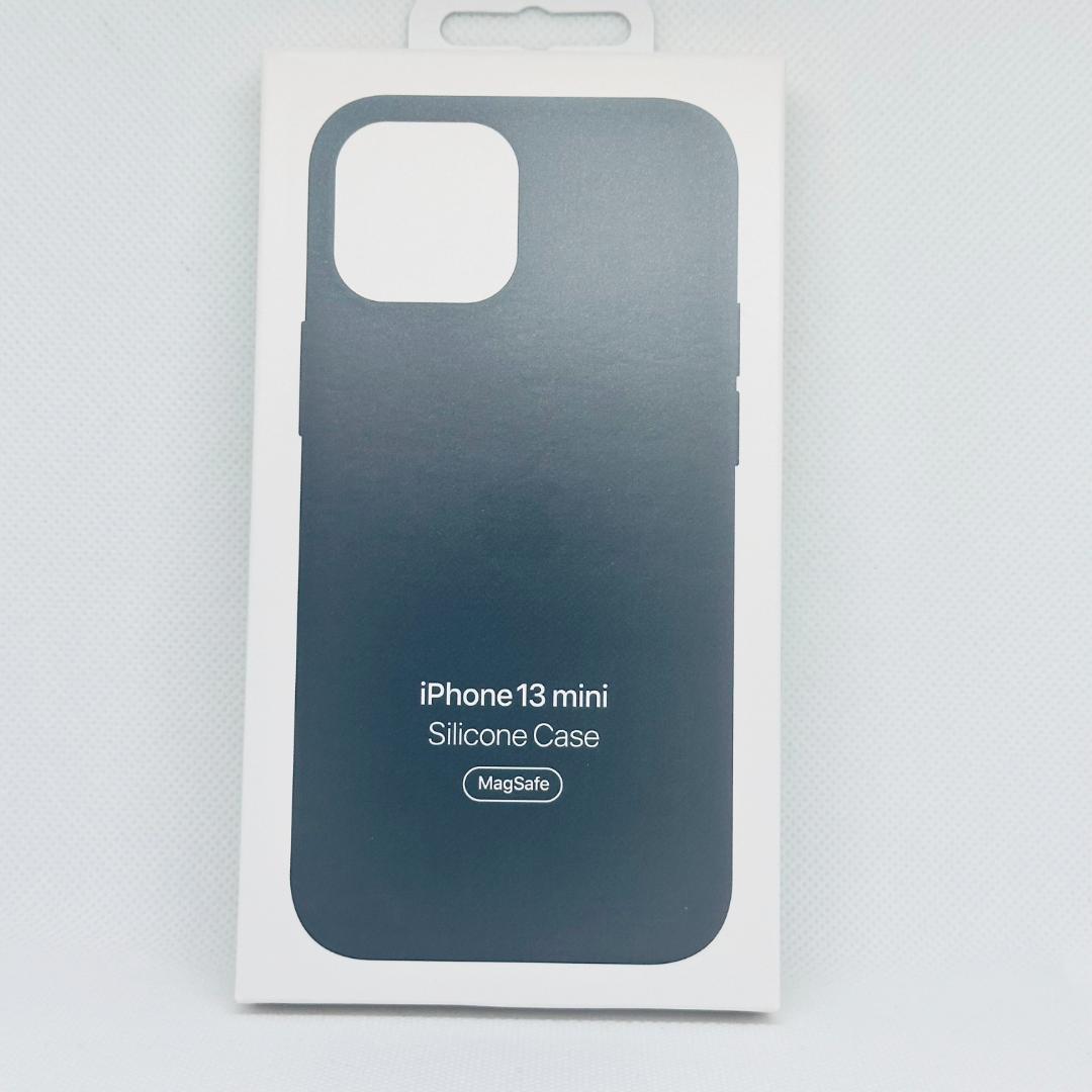 新品ー純正互換品iPhone 13 mini シリコンケースミッドナイト