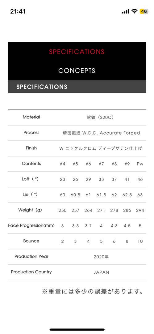三浦技研　tc-101アイアンヘッドのみ　6〜P