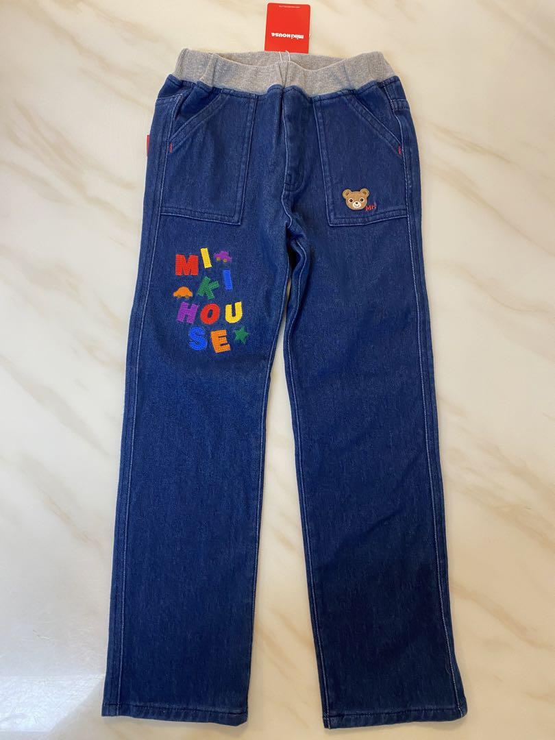 あお　新品ミキハウス デニムパンツ 120