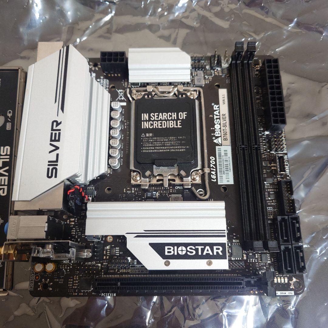 訳アリBIOSTAR B760T-SILVER Mini-ITX LGA1700 - メルカリ