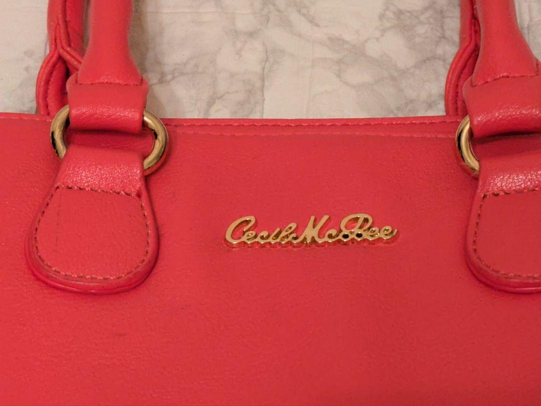 Cecile McBee セシルマクビー ピンク マゼンタ ハンドバッグ