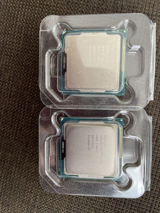 cpu i7-3770動作品 2個 cpu i7-3770動作品 2個