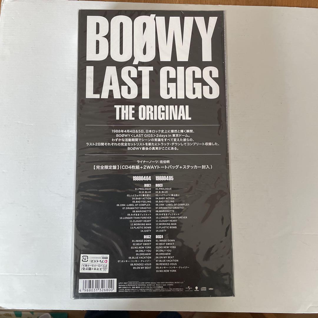 大学生協 割引 THE GIGS LAST BOOWY 新品未開封 ORIGINAL メルカリ - 邦楽