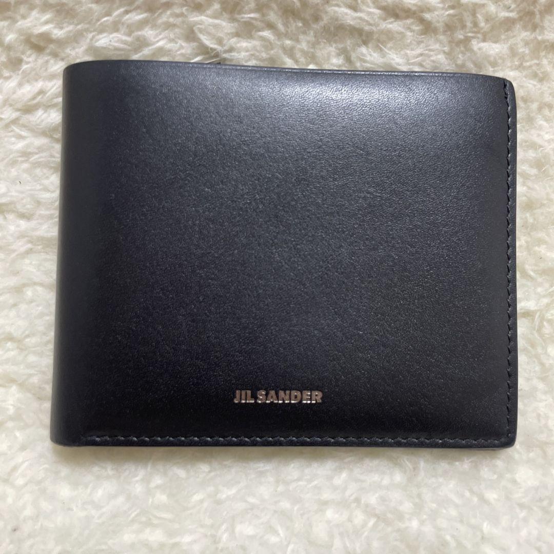一番の SANDER JIL ジルサンダー メルカリ - 極美品‼️ ブラック 折り財布 小物