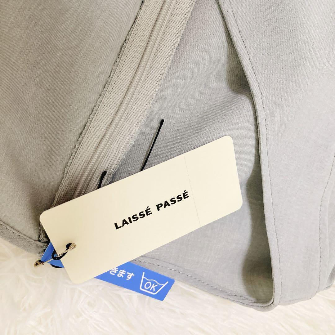 【新品未使用タグ付き】LALSSE PASSE 半袖　ロングワンピース 38 M