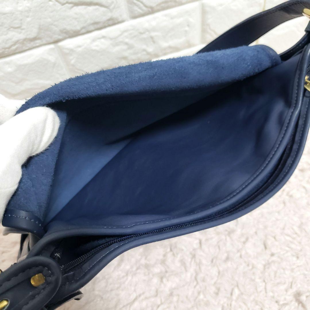 COACH オールドコーチ 被せショルダーバッグ ネイビー ブルー COACH オールドコーチ 被せショルダーバッグ ネイビー ブルー