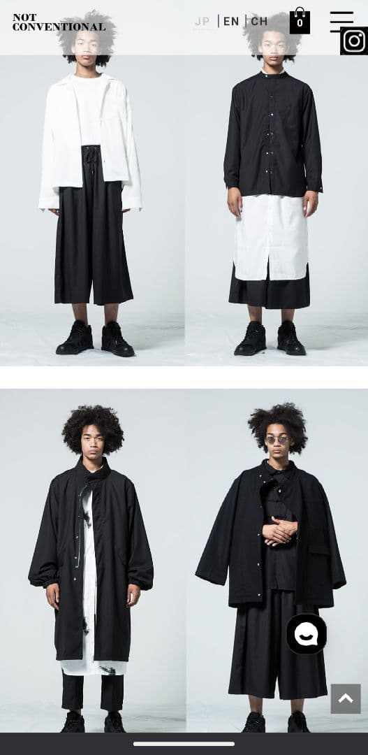 NOT CONVENTIONAL ノットコンベンショナル ハカマパンツ ブラック