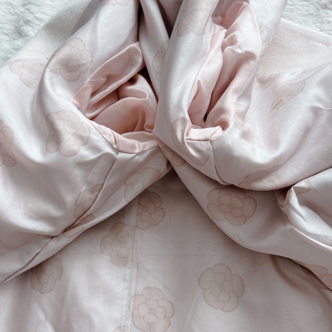 エムズグレイシー★アンゴラ ノーカラーコート カメリア 花柄 ピンク エムズグレイシー★アンゴラ ノーカラーコート カメリア 花柄 ピンク