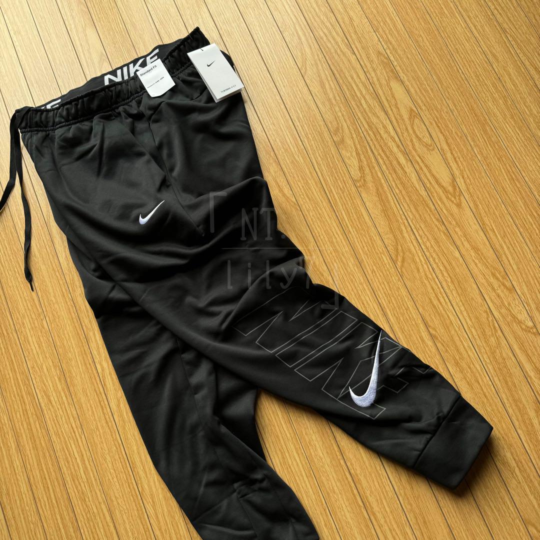 ロンT SWOOSH NIKE スウッシュ ブラック ホワイト ジョガーパンツL