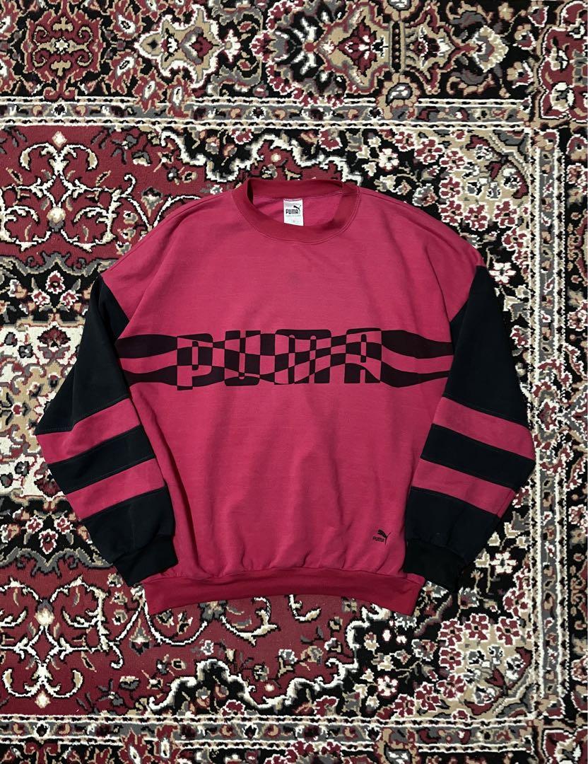 00s OLD PUMA グラフィックパターン ロゴ スウェット サイズ8