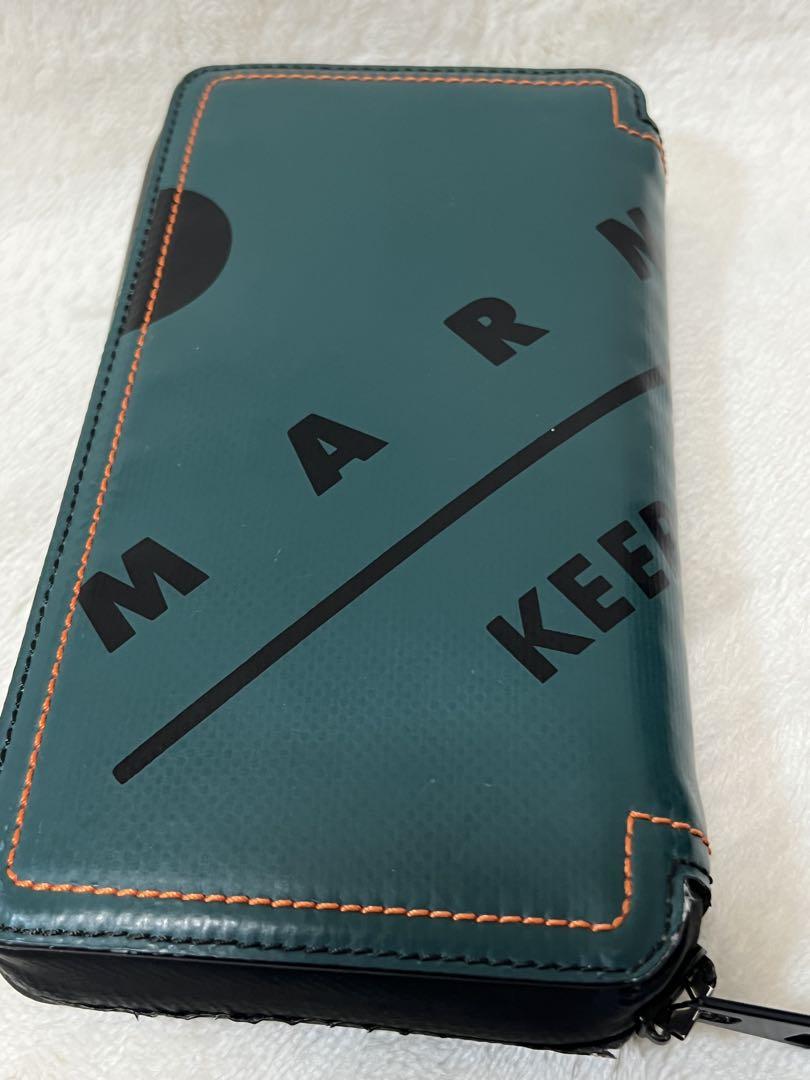 美品】 マルニ Marni レザー 長財布 ラウンドファスナー トランク