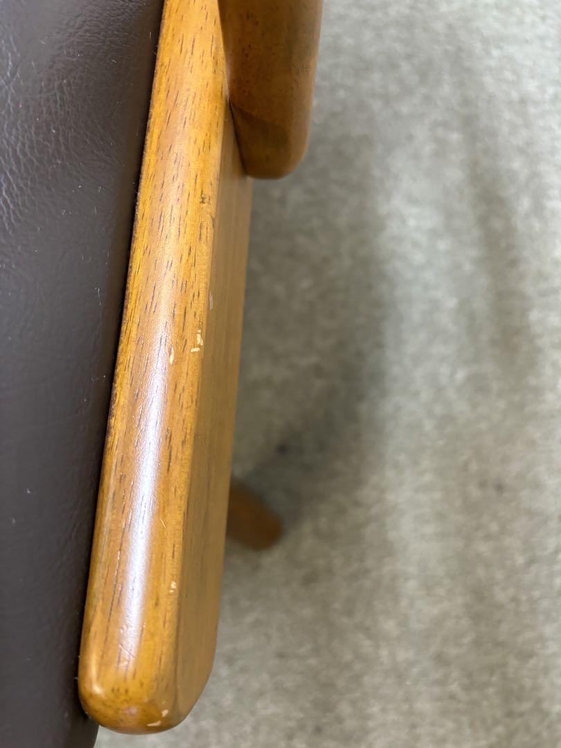 回転式　肘付きダイニングチェア