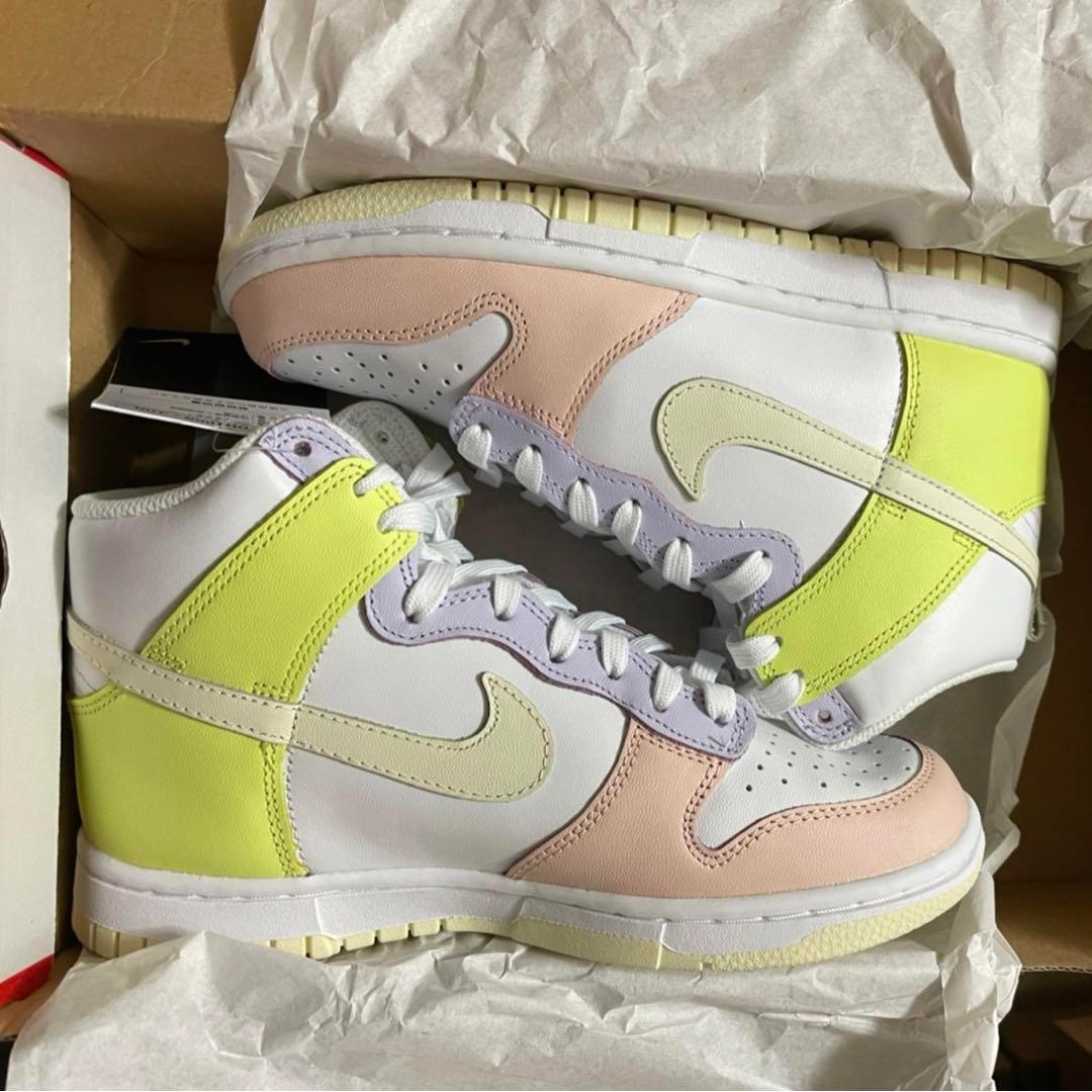 新品 NIKE ダンクハイ パステルカラー 23.5cm