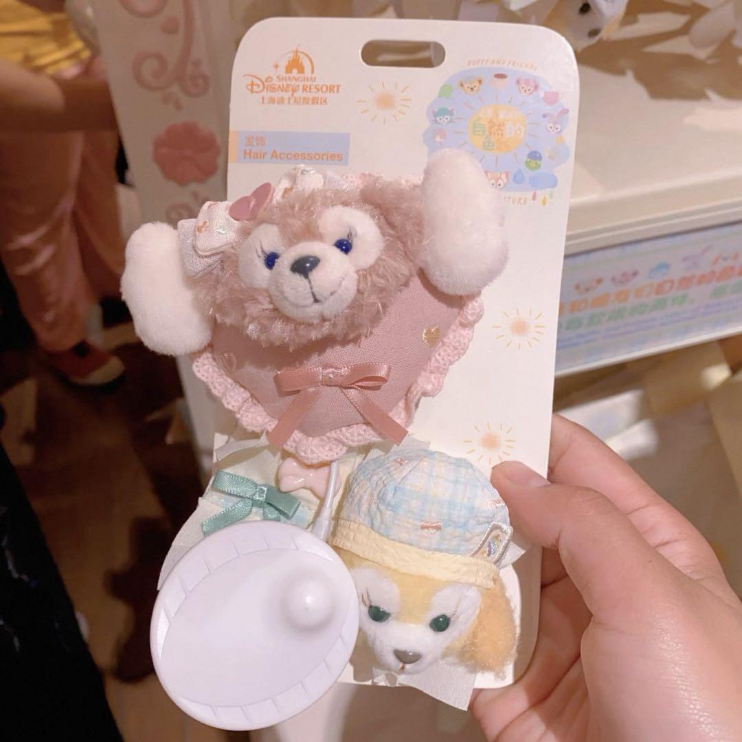 上海ディズニー　ナチュラルカラー　シェリーメイクッキーアンヘアピン　髪飾り