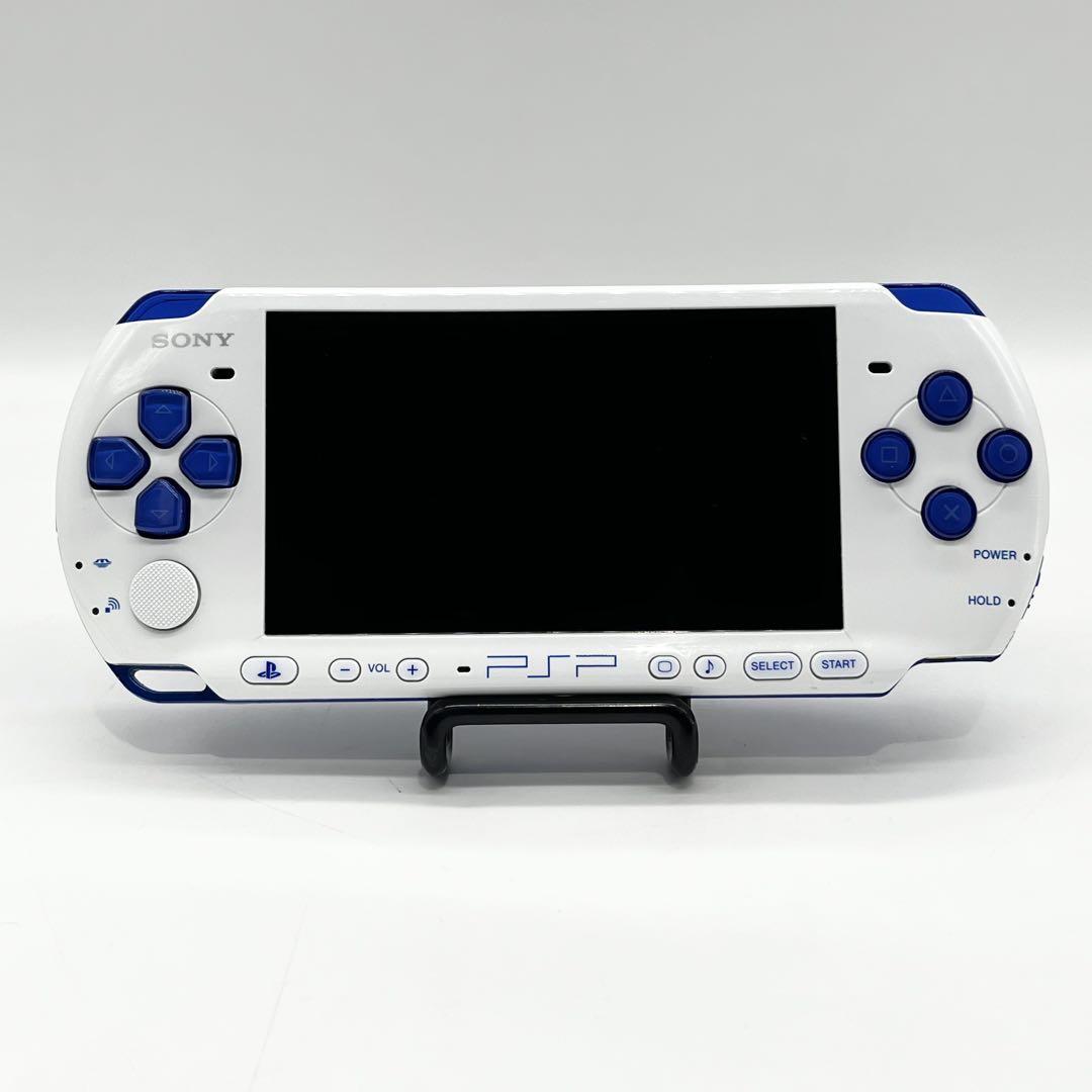 動作良好】PSP-3000 ホワイト/ブルー 本体 ポータブル - メルカリ