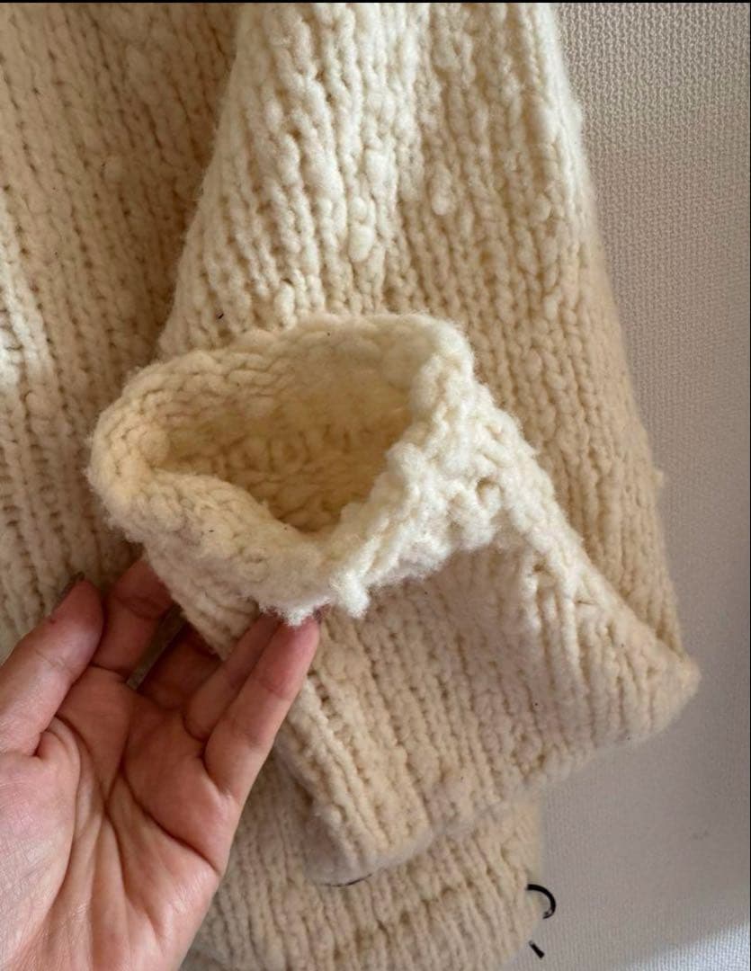 週末値下げNKNIT 2way high neck KNIT オフホワイト 週末値下げNKNIT 2way high neck KNIT オフホワイト