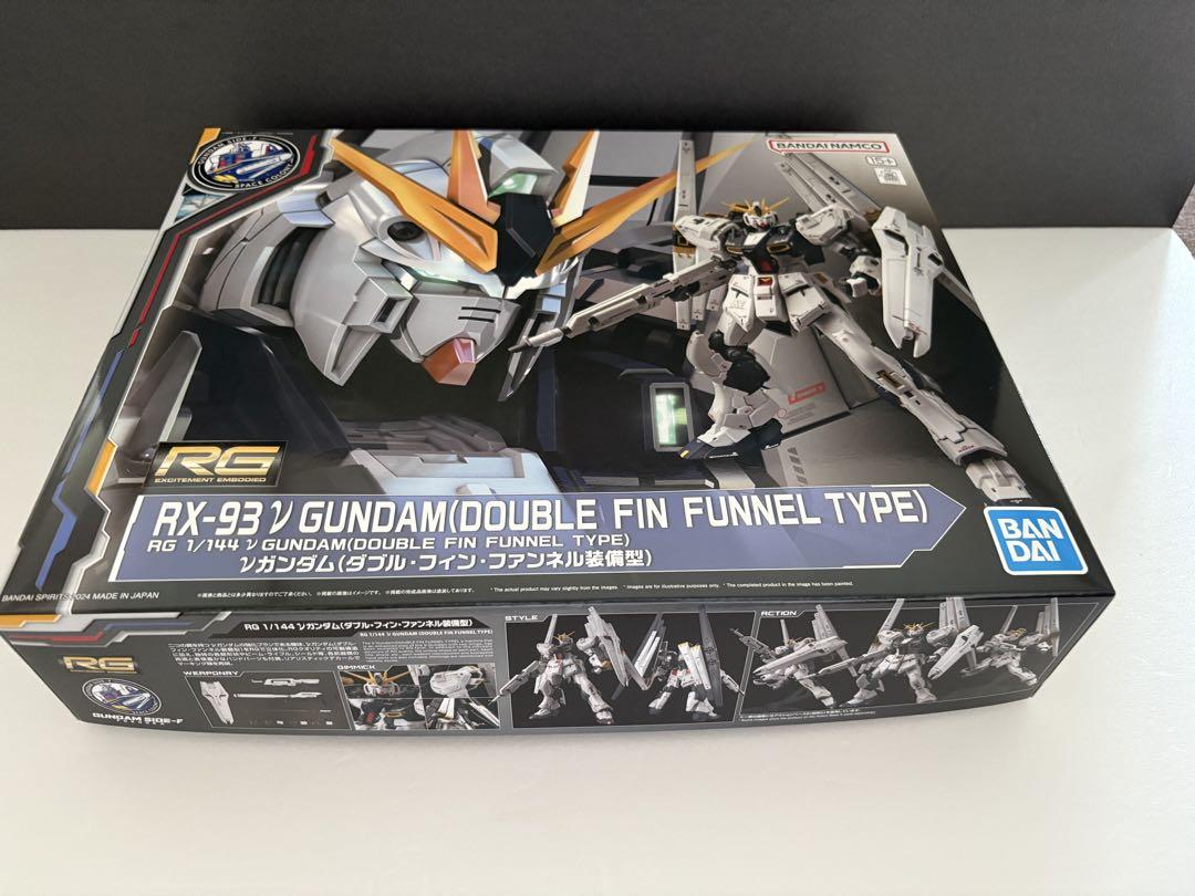 RG RX93 νガンダム ダブルフィンファンネル装備型　ガンプラ