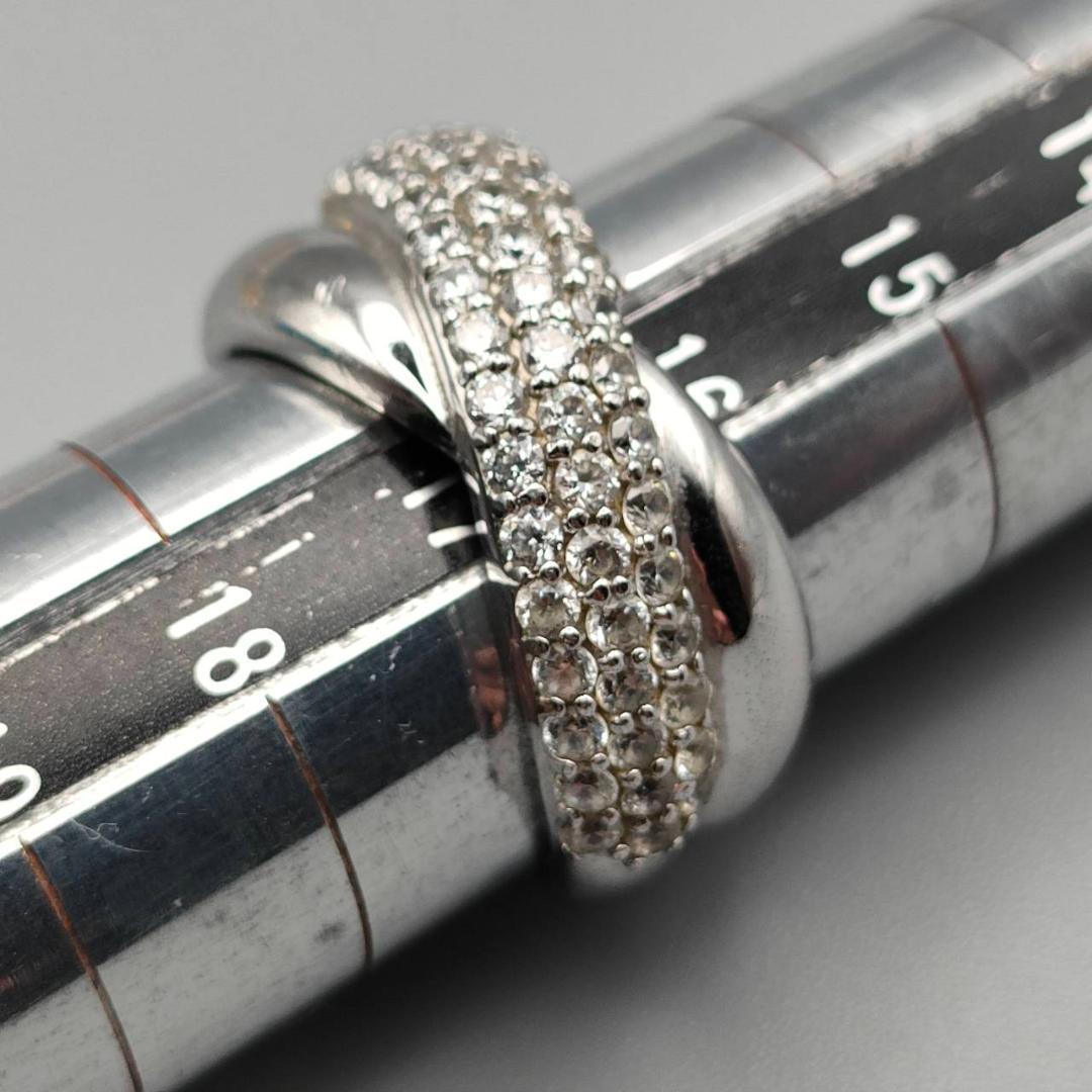 ●日本正規品● SV925刻印 16.5号 シルバーグレイス SV925 ジルコニアパヴェ アクセサリー