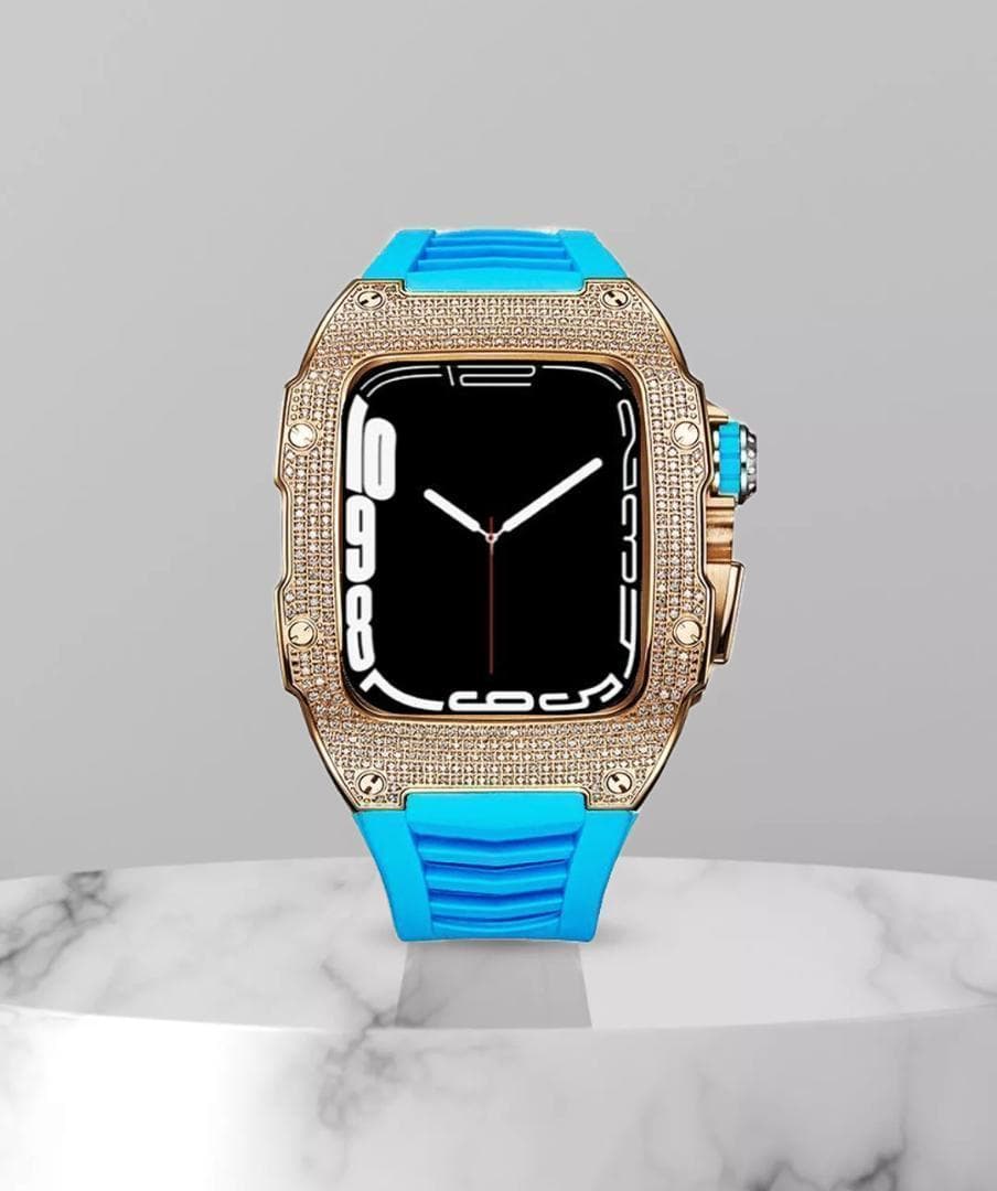 AppleWatch Case -Clear Racing- Rose 時計