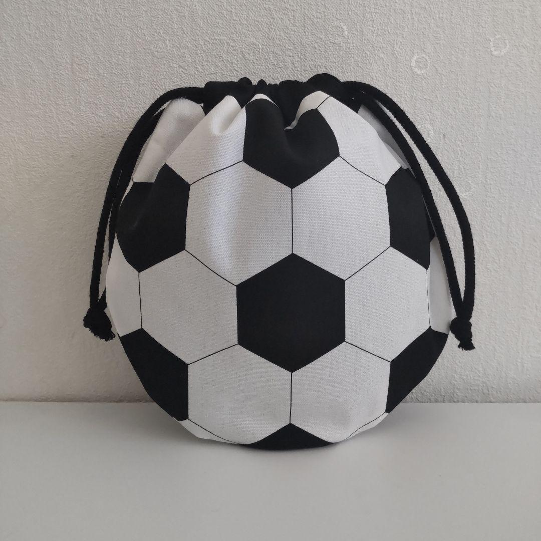 ⚠訳ありです 巾着袋 サッカーボール コップ袋 給食袋 by メルカリ