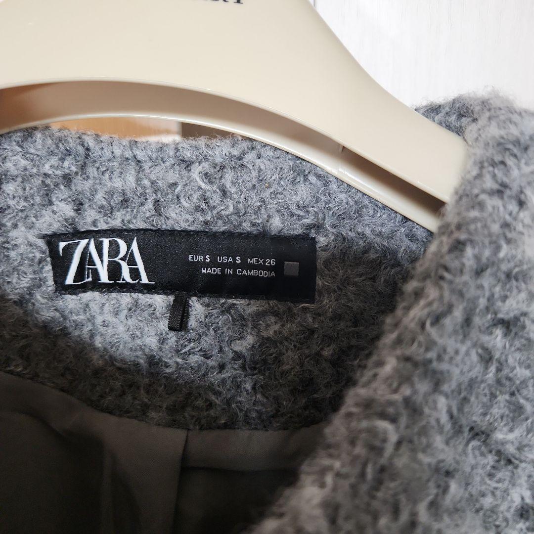 ZARA ブークレ ショートジャケット S