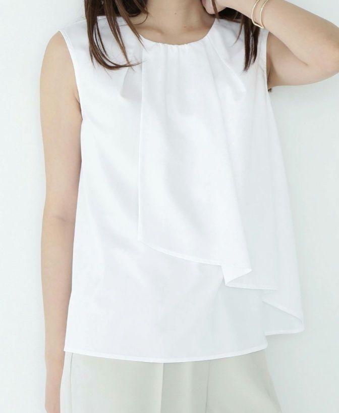 NATURAL BEAUTY BASIC　ラップドレープブラウストップス
