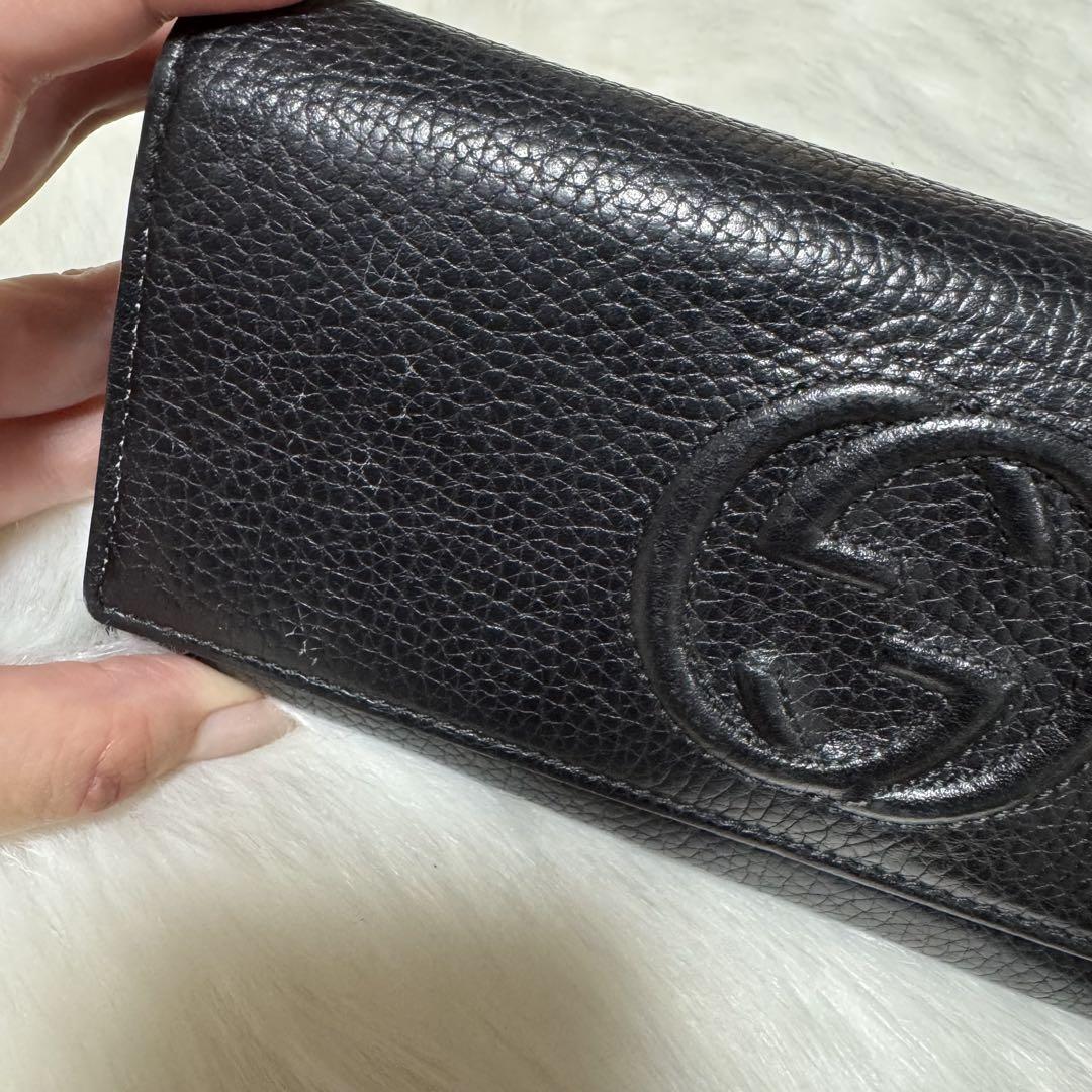 グッチ GUCCI 長財布 SOHO ソーホー ブラック