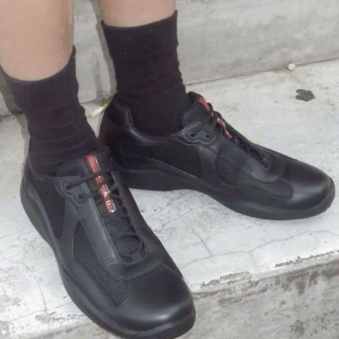 プラダ PRADA スポーツ4E2043 カーフレザー ブラック