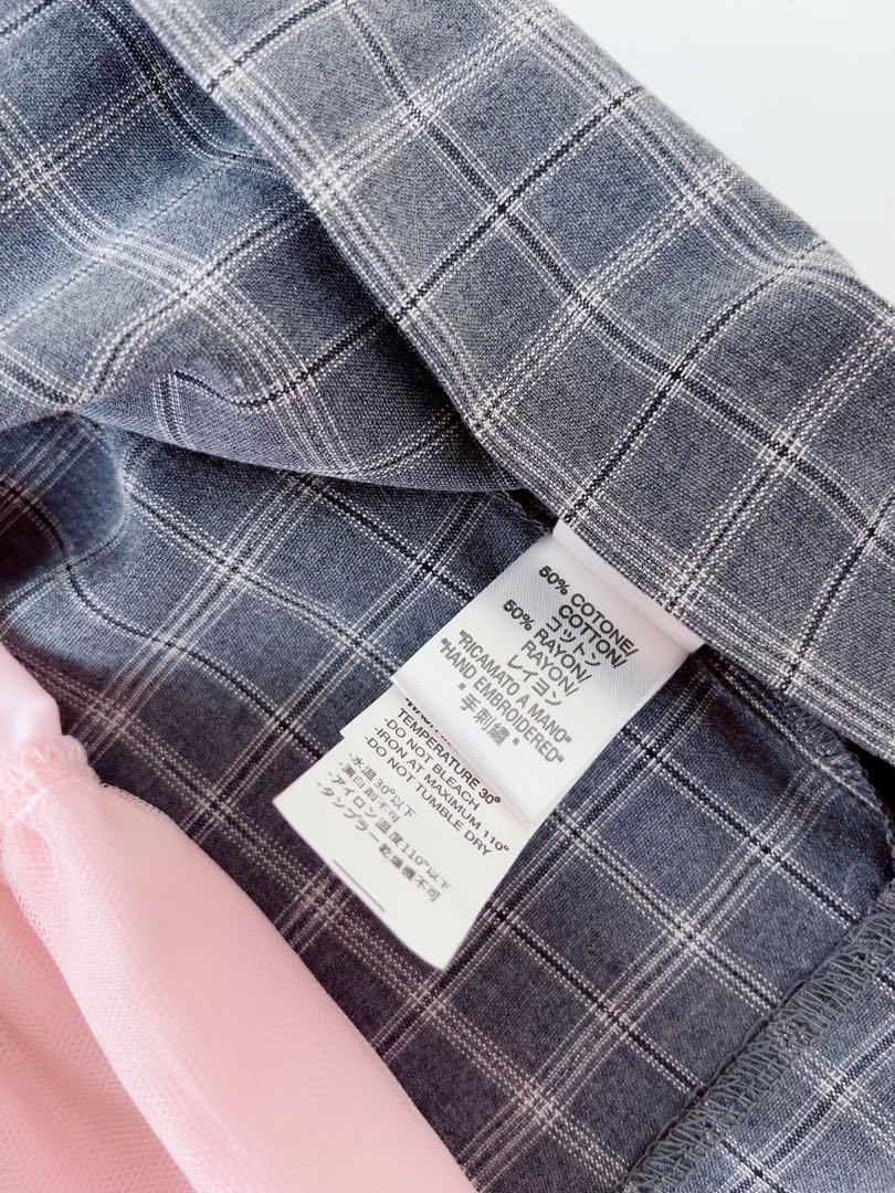 Malvid &Co❤️グリッターチェックスモッキングドレス　ワンピース