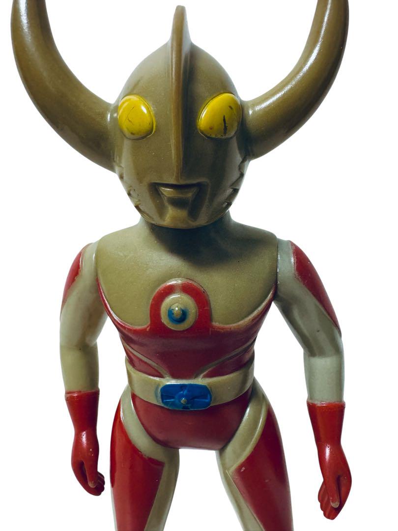 ブルマァク ウルトラの父 ソフビ 面取れ マスク取れ 人形 当時物